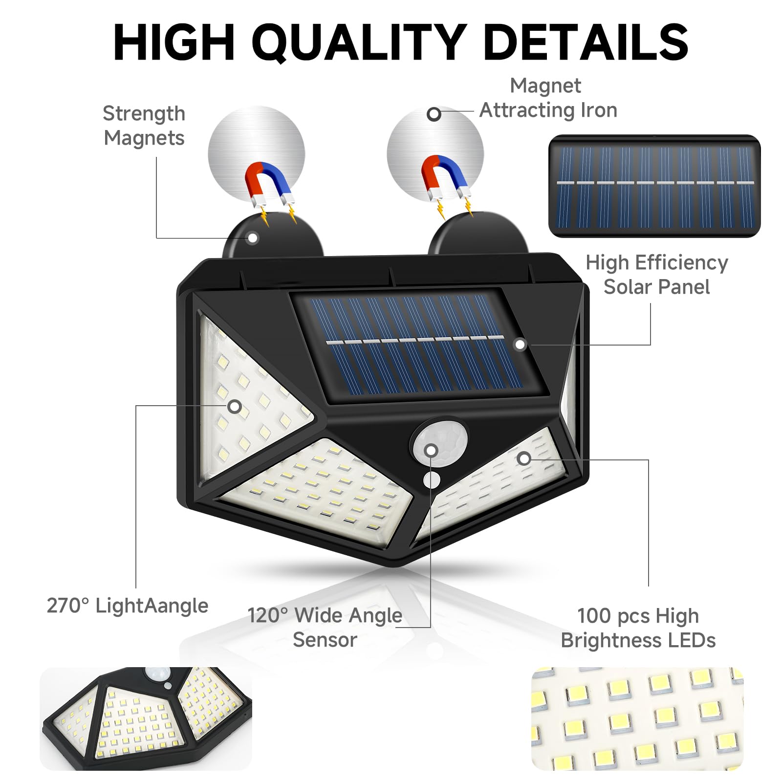 Magnetic Solar RV Lights — 2 pack · 3 lighting modes — detail 2
